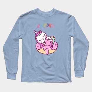 Unicorn Donut Lover Long Sleeve T-Shirt